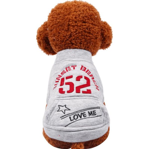 dog apparel clothing clothes pet vest grey sweater embroidered goods small and medium size suit
dog apparel clothing clothes pet vest grey sweater embroidered goods small and medium size suit