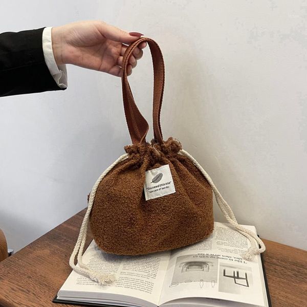 evening bags women vintage solid color shoulder plush pouch autumn winter drawstring tote handbag small pocket makeup storage bag grils
evening bags women vintage solid color shoulder plush pouch autumn winter drawstring tote handbag small pocket makeup storage bag grils