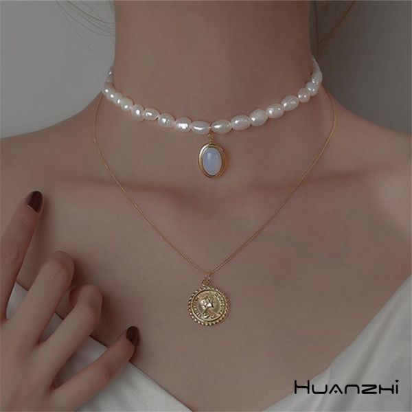 pendant necklaces huanzhi 2021 elegant retro opal irregular freshwater pearl necklace for women girls party summer jewelry gifts, Silver
pendant necklaces huanzhi 2021 elegant retro opal irregular freshwater pearl necklace for women girls party summer jewelry gifts, Silver