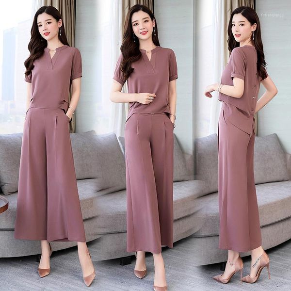 women's tracksuits summer two piece set 2021 women blouse and wide leg pants trousers office lady 2 sets, Gray
women's tracksuits summer two piece set 2021 women blouse and wide leg pants trousers office lady 2 sets, Gray
