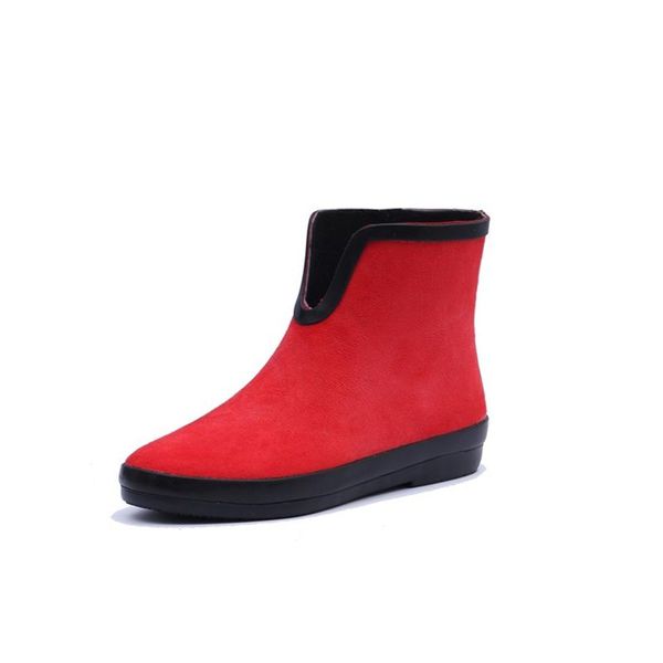 boots rainshoes women's natural rubber rain shoes short tube cloth non-slip autumn and winter, Black
boots rainshoes women's natural rubber rain shoes short tube cloth non-slip autumn and winter, Black