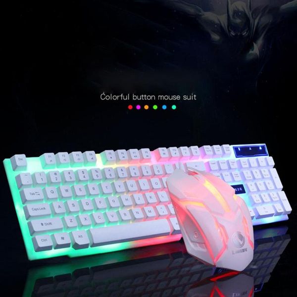 keyboard mouse combos gaming mechanical feel rainbow led backlight usb and set ergonomic for pc lapcomputer gamer 
keyboard mouse combos gaming mechanical feel rainbow led backlight usb and set ergonomic for pc lapcomputer gamer