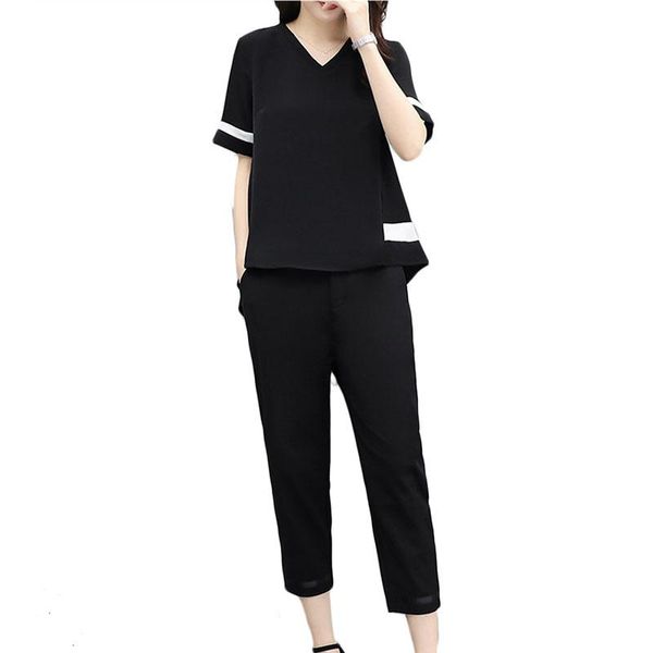 women's tracksuits summer sportswear set women korean short sleeve sweater+seven points pants two sets loose plus size casual a329, Gray
women's tracksuits summer sportswear set women korean short sleeve sweater+seven points pants two sets loose plus size casual a329, Gray