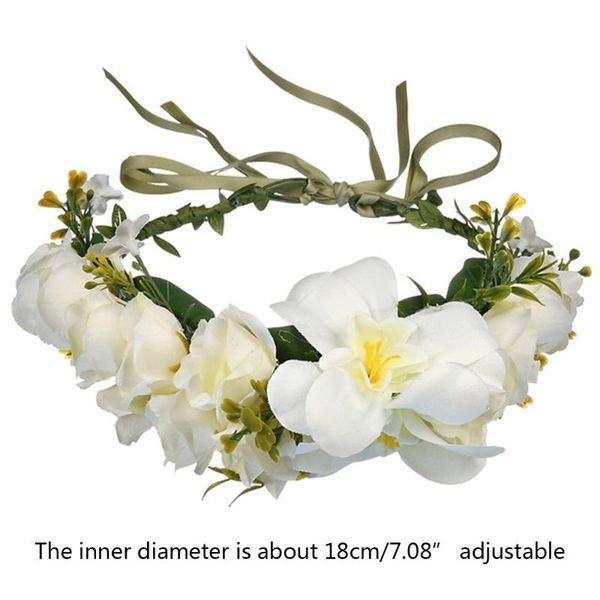 hair clips & barrettes u2jf handmade floral headband colorful flower crown with ribbon wedding bridal wreath adjustable lovely accessories, Golden;silver
hair clips & barrettes u2jf handmade floral headband colorful flower crown with ribbon wedding bridal wreath adjustable lovely accessories, Golden;silver