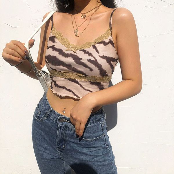 2021 new arrivals summer fashion spaghetti strap lace ttiger stripe high street women camis, White
2021 new arrivals summer fashion spaghetti strap lace ttiger stripe high street women camis, White
