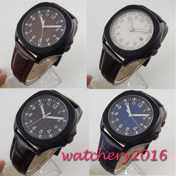 wristwatches 40mm bliger sterile dial date sapphire glass pvd luminous automatic men's watch, Slivery;brown
wristwatches 40mm bliger sterile dial date sapphire glass pvd luminous automatic men's watch, Slivery;brown