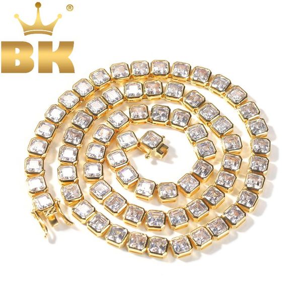 chains the bling king 6.5mm width gold tennis chain bracelet square stones bone shape 1 row link necklace hiphop jewelry choker gift, Silver
chains the bling king 6.5mm width gold tennis chain bracelet square stones bone shape 1 row link necklace hiphop jewelry choker gift, Silver