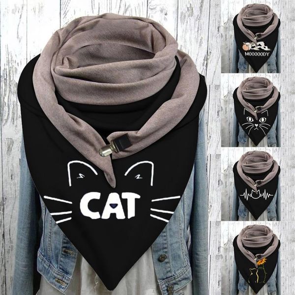 cat print scarf women cute warm winter scarves cotton fashion thick button soft wrap casual warm scarves shawls foulard femme, Blue;gray
cat print scarf women cute warm winter scarves cotton fashion thick button soft wrap casual warm scarves shawls foulard femme, Blue;gray