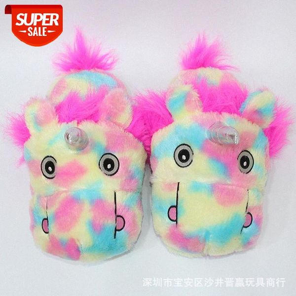 romantic rainbow animal half-pack with household cotton shoes plush horse cute creative foot-wrapped indoor slippers #tb02, Black
romantic rainbow animal half-pack with household cotton shoes plush horse cute creative foot-wrapped indoor slippers #tb02, Black