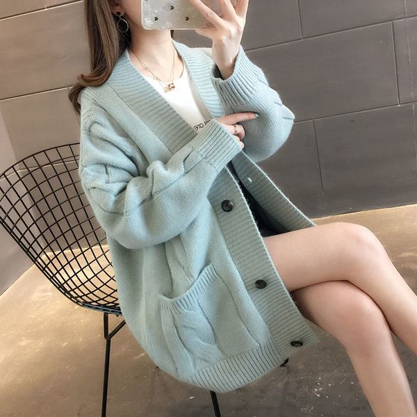 2021 autumn winter korean style sweater mesh cardigans women's sleeve complete breasted jacket ladies outwear solid s40 lzyu, White;black
2021 autumn winter korean style sweater mesh cardigans women's sleeve complete breasted jacket ladies outwear solid s40 lzyu, White;black