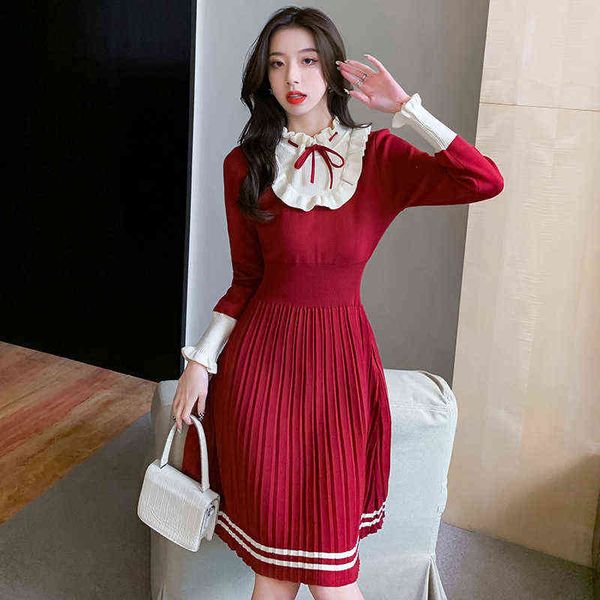 luxury dress french dign sense of minority red knitted dresses small woman temperament aging sweater skirt, Black;gray
luxury dress french dign sense of minority red knitted dresses small woman temperament aging sweater skirt, Black;gray