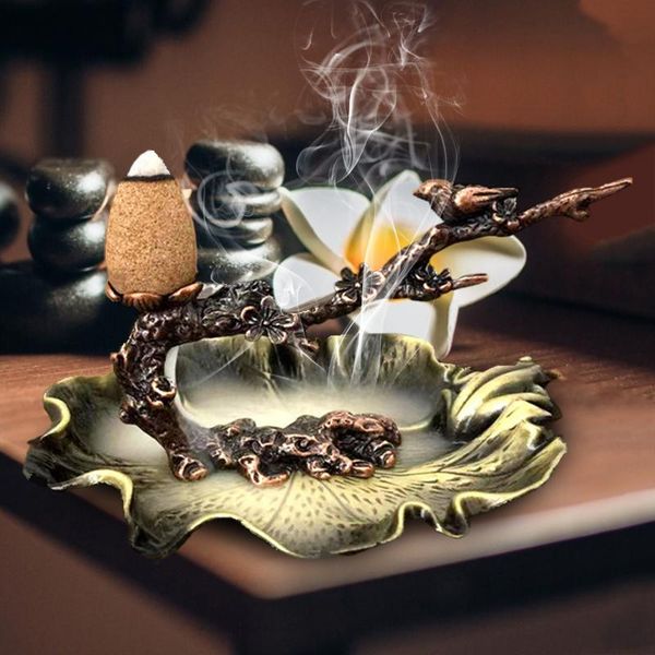 fragrance lamps home decor plum branch bird backflow incense burner cones holder no living room decoration
fragrance lamps home decor plum branch bird backflow incense burner cones holder no living room decoration