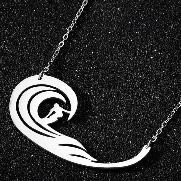 pendant necklaces necklace stainless steel men in the wave surfing charm punk sportnecklaces ocean jewelry lover club gifts, Silver
pendant necklaces necklace stainless steel men in the wave surfing charm punk sportnecklaces ocean jewelry lover club gifts, Silver