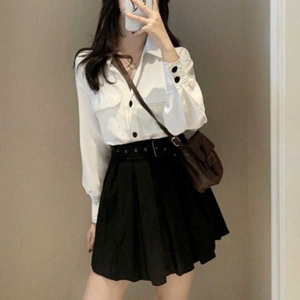 women's two piece pants pants french elegant blouse women chiffon casual long sleeve v-neck button loose fashion female shirt k alp1, White
women's two piece pants pants french elegant blouse women chiffon casual long sleeve v-neck button loose fashion female shirt k alp1, White
