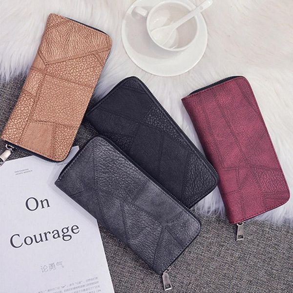 wallets solid color zipper for women quality purses phone bags long purse fashion female wallet, Red;black
wallets solid color zipper for women quality purses phone bags long purse fashion female wallet, Red;black