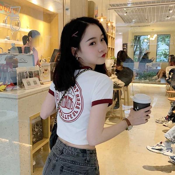 womengaga printing women's summer cotton short slim sleeve t-shirt girl student clothes korean tees b8mu 210603, White
womengaga printing women's summer cotton short slim sleeve t-shirt girl student clothes korean tees b8mu 210603, White