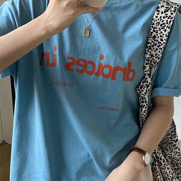 women's t-shirt summer t shirt short sleeve letter print casual blue t-shirts fashion cotton for tees blusa 00io, White
women's t-shirt summer t shirt short sleeve letter print casual blue t-shirts fashion cotton for tees blusa 00io, White