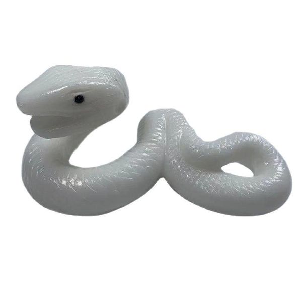 decorative objects & figurines various white jade snake polished crystal for gift home decor lh
decorative objects & figurines various white jade snake polished crystal for gift home decor lh
