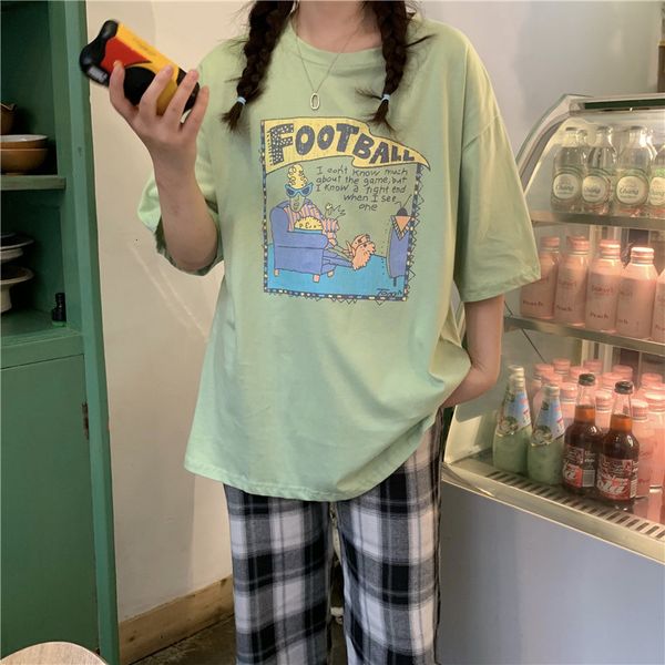 2021 new 100% cotton t women summer harajuku cute cartoon print tshirts oversize long tee short sleeve shirt female ff3v, White
2021 new 100% cotton t women summer harajuku cute cartoon print tshirts oversize long tee short sleeve shirt female ff3v, White