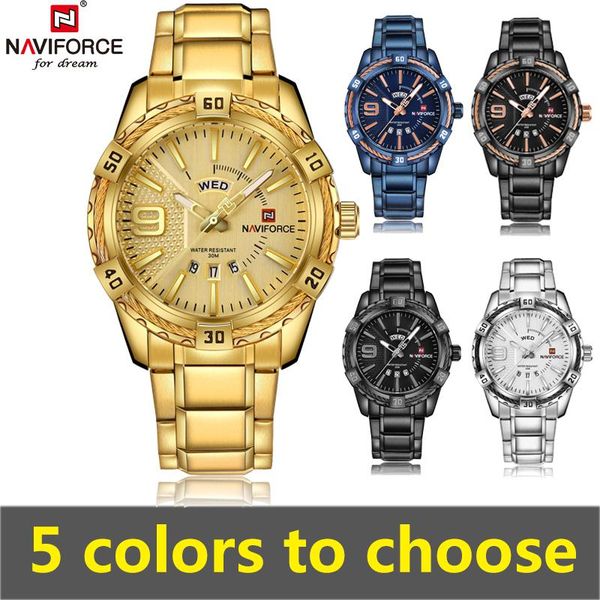 wristwatches men watches naviforce gold quartz watch 2021 waterproof big dail golden male wristwatch relogio masculino, Slivery;brown
wristwatches men watches naviforce gold quartz watch 2021 waterproof big dail golden male wristwatch relogio masculino, Slivery;brown