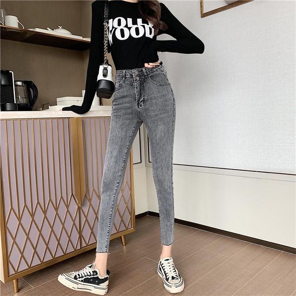 women's jeans 2 colors s-xl korean style slim buttons pencil for women skinny high waist woman denim pants womens (z8081), Blue
women's jeans 2 colors s-xl korean style slim buttons pencil for women skinny high waist woman denim pants womens (z8081), Blue