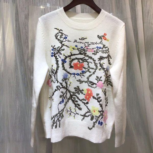 women's sweaters z11349 fashion 2021 runway luxury european design party style clothing, White;black
women's sweaters z11349 fashion 2021 runway luxury european design party style clothing, White;black