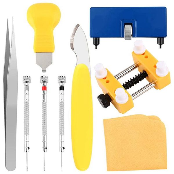 repair tools & kits watch battery replacement tool kit, 9 pcs professional back remover tool, adjustable case opener
repair tools & kits watch battery replacement tool kit, 9 pcs professional back remover tool, adjustable case opener