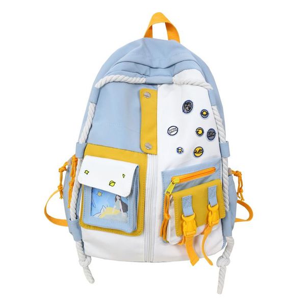 2021 new patchwork panelled backpack brand school bag for teenage girls fashion fresh leisure or travel bags
2021 new patchwork panelled backpack brand school bag for teenage girls fashion fresh leisure or travel bags