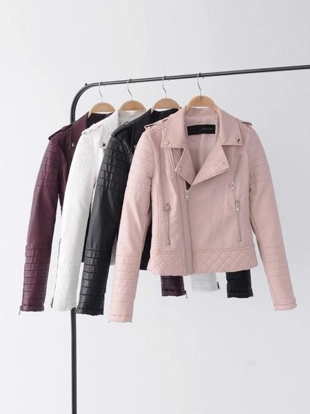 fashion lapel zipper female leather coat coat solid color fashion women jacket, Black;brown
fashion lapel zipper female leather coat coat solid color fashion women jacket, Black;brown