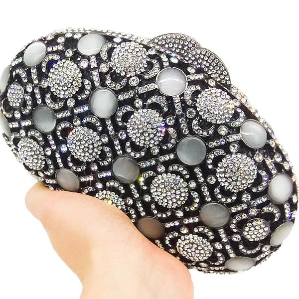 white crystal black clutch purses hollow out opal women evening handbags fashion female party prom purses
white crystal black clutch purses hollow out opal women evening handbags fashion female party prom purses