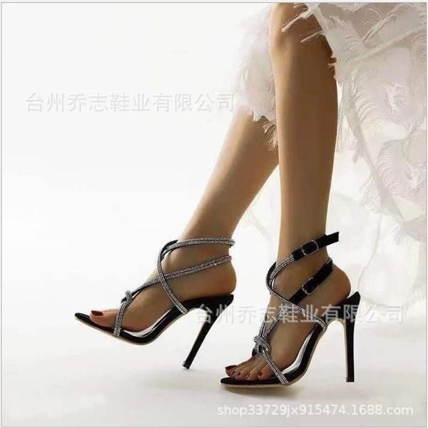 princess feng rhinestone cross strap fashion sandals female buckle stiletto solid color hollow large size high heels, Black
princess feng rhinestone cross strap fashion sandals female buckle stiletto solid color hollow large size high heels, Black