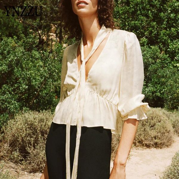 women's blouses & shirts floral jacquard women blouse with bow 2021 autumn spring flare sleeve female loose shirt ladies wear chic, White
women's blouses & shirts floral jacquard women blouse with bow 2021 autumn spring flare sleeve female loose shirt ladies wear chic, White