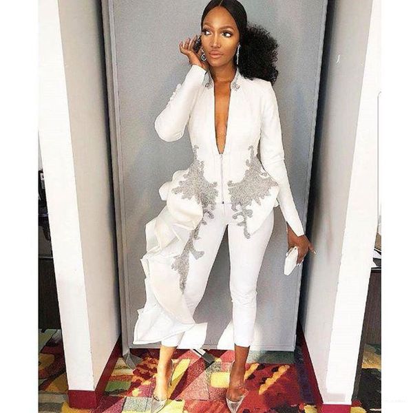 jumpsuits prom dresses v neck long sleeve arabic appliqued formal dress evening gowns tea length robe soiree, Black
jumpsuits prom dresses v neck long sleeve arabic appliqued formal dress evening gowns tea length robe soiree, Black