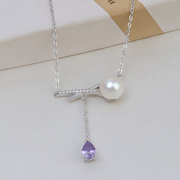 s925 silver bow pendant necklace female set chain diy pearl 8-9 pendant accessories semi-finished 2005
s925 silver bow pendant necklace female set chain diy pearl 8-9 pendant accessories semi-finished 2005