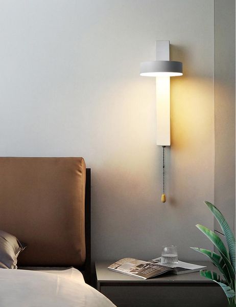 wall lamp nordic rotatable bedside modern minimalist led lights fixtures with pull switch black white for living room corridor
wall lamp nordic rotatable bedside modern minimalist led lights fixtures with pull switch black white for living room corridor
