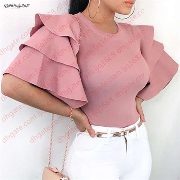 short womens sleeve blouse, summer shirts ladies long pitman ruffle polyester blouse plus size womens office, White
short womens sleeve blouse, summer shirts ladies long pitman ruffle polyester blouse plus size womens office, White