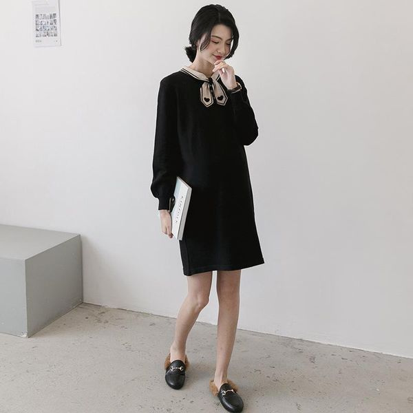 maternity dresses autumn / winter 2021 dress large medium length small scarf knitted sweater, White
maternity dresses autumn / winter 2021 dress large medium length small scarf knitted sweater, White