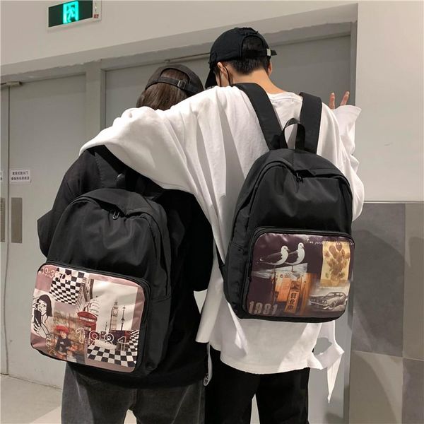 backpack college style couple large capacity nylon for boys and girls multifunctional casual wild travel bag school mochila 
backpack college style couple large capacity nylon for boys and girls multifunctional casual wild travel bag school mochila