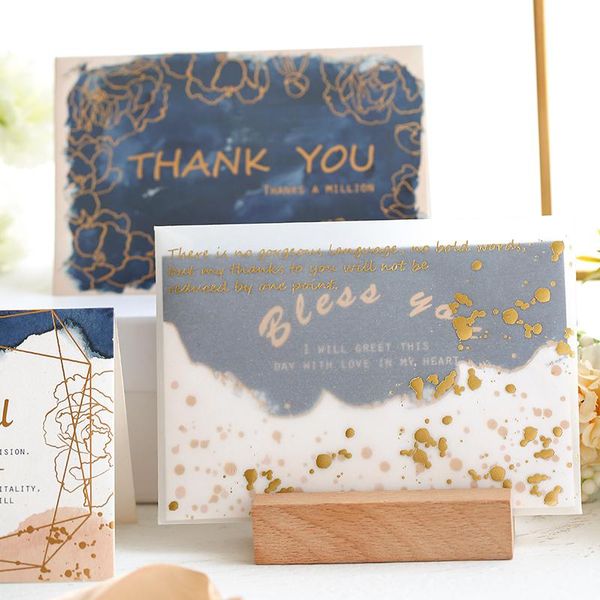 gift wrap 4pcs sulfuric acid paper bronzing envelope letter romantic birthday card postcard light luxury high-end suit
gift wrap 4pcs sulfuric acid paper bronzing envelope letter romantic birthday card postcard light luxury high-end suit