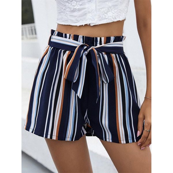 women's shorts women loose style with tie-up design stripe printed pattern high waist casual pants s/ m/ / xl, White;black
women's shorts women loose style with tie-up design stripe printed pattern high waist casual pants s/ m/ / xl, White;black