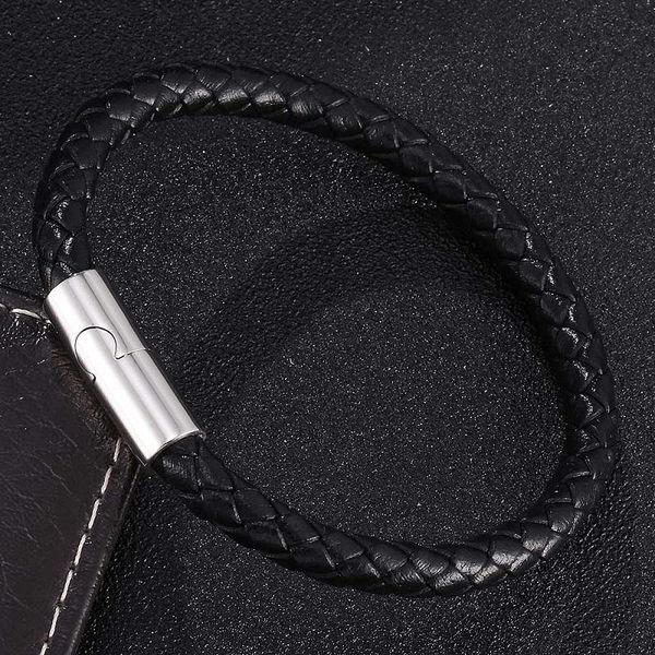 charm bracelets simple 6mm black/brown braided bracelet trendy women men jewelry personality magnetic buckle classic woven pulsera 409, Golden;silver
charm bracelets simple 6mm black/brown braided bracelet trendy women men jewelry personality magnetic buckle classic woven pulsera 409, Golden;silver