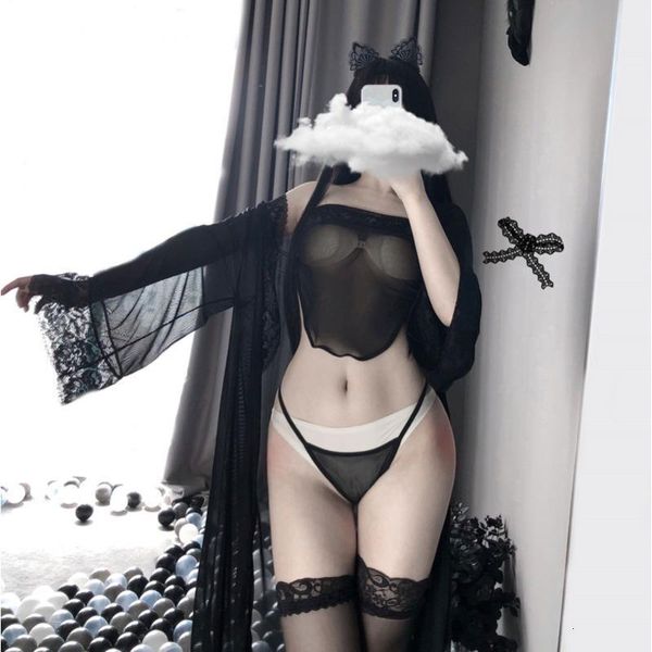 women pijamas dress nightdress bellyband suit black sleepwear see-through classical nightgown lingerie femme 3pcs/set, Black;red
women pijamas dress nightdress bellyband suit black sleepwear see-through classical nightgown lingerie femme 3pcs/set, Black;red