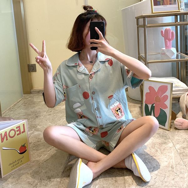 sweet cartoon printed 2pcs paige a young miss turklin short shirt shorts ximc, Black;red
sweet cartoon printed 2pcs paige a young miss turklin short shirt shorts ximc, Black;red