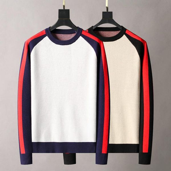 men's sweaters fashion stripes mens sweater slim 2021 luxury european party style clothing block casual knitted, White;black
men's sweaters fashion stripes mens sweater slim 2021 luxury european party style clothing block casual knitted, White;black