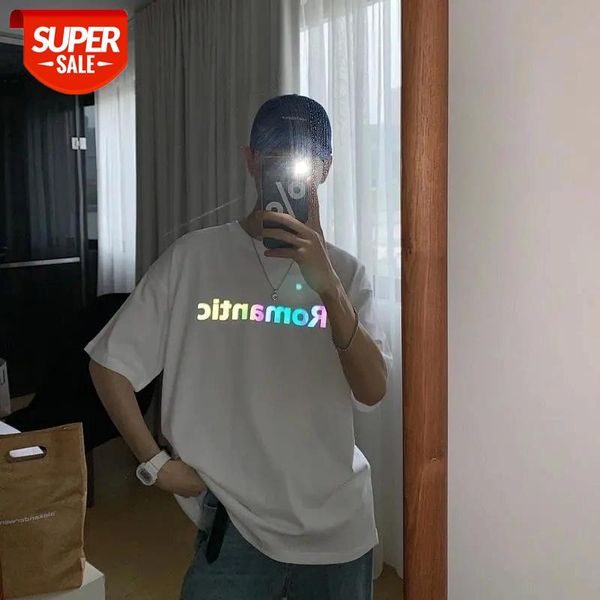 t-shirt 100% cotton colorful reflective letters printed short-sleeved korean version of ins male wild shirt male large size #w20q, White;black
t-shirt 100% cotton colorful reflective letters printed short-sleeved korean version of ins male wild shirt male large size #w20q, White;black