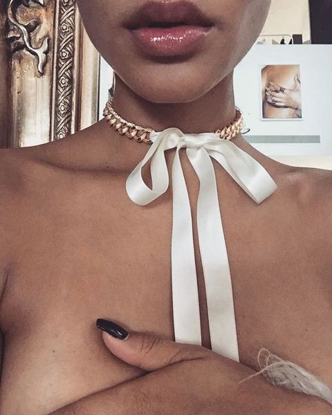 fashion accessories light luxury versatile simple multicolor ribbon aluminum chain collarbone necklace female, Silver
fashion accessories light luxury versatile simple multicolor ribbon aluminum chain collarbone necklace female, Silver