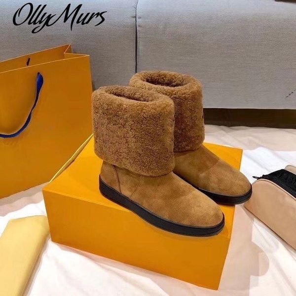 boots ollymurs winter fur short designer snow sheep wool ankle zapatos mujer, Black
boots ollymurs winter fur short designer snow sheep wool ankle zapatos mujer, Black