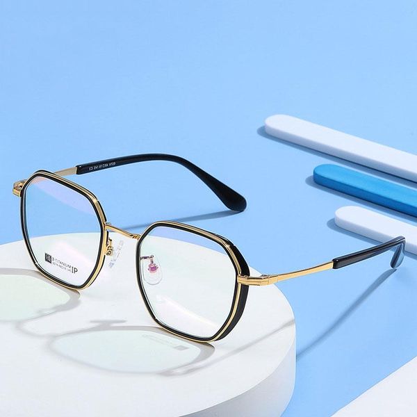 fashion sunglasses frames beta titanium glasses frame full rim eye prescription eyewear with spring hinges arrival spectacles, Black 
fashion sunglasses frames beta titanium glasses frame full rim eye prescription eyewear with spring hinges arrival spectacles, Black
