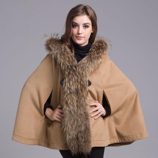 women's wool & blends 2021 papaya milk autumn winter women fur collar cloak shawl coat casual warm soft loose plus size mid-length fema, Black
women's wool & blends 2021 papaya milk autumn winter women fur collar cloak shawl coat casual warm soft loose plus size mid-length fema, Black
