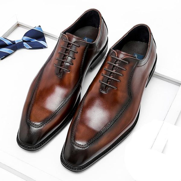 dress shoes men genuine wingtip leather oxford pointed toe lace-up oxfords brogues wedding business platform, Black
dress shoes men genuine wingtip leather oxford pointed toe lace-up oxfords brogues wedding business platform, Black